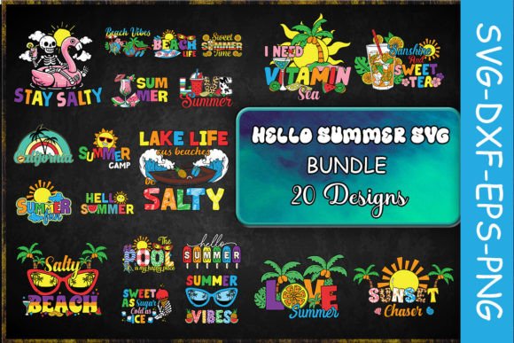 Download Hello Summer SVG Bundle - Hello summer svg Collection