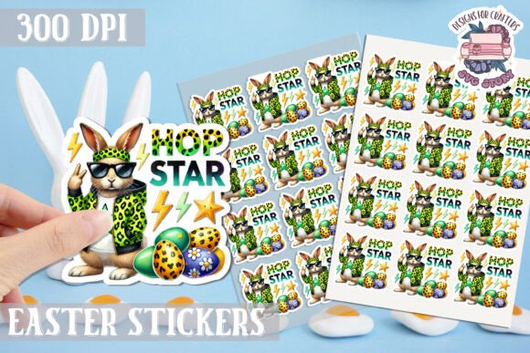 Download Easter Bunny Kids Stickers Sheet - Kids stickers Collection