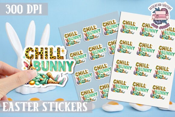 Download Easter Bunny Kids Stickers Sheet - Kids stickers Collection