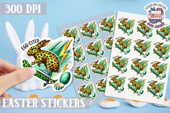 Download Easter Bunny Kids Stickers Sheet - Kids stickers Collection