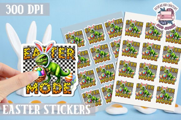Download Easter Bunny Kids Stickers Sheet - Kids stickers Collection