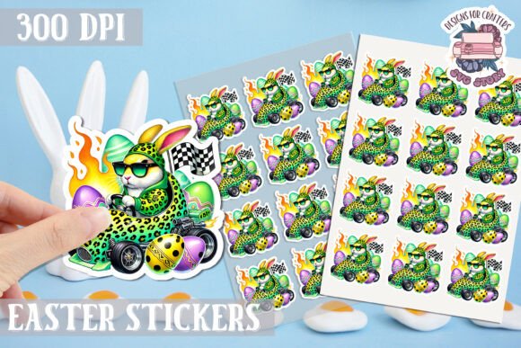 Download Easter Bunny Kids Stickers Sheet - Kids stickers Collection