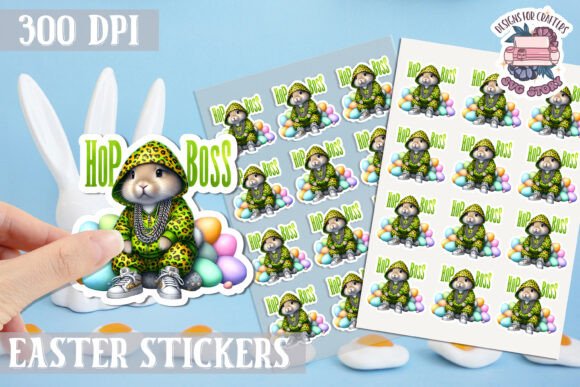 Download Easter Bunny Kids Stickers Sheet - Kids stickers Collection