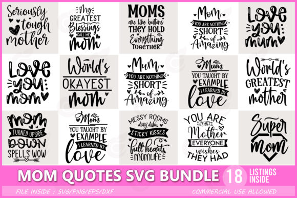 Download Funny Mom Quotes SVG Bundle-II - Mom quotes svg Collection