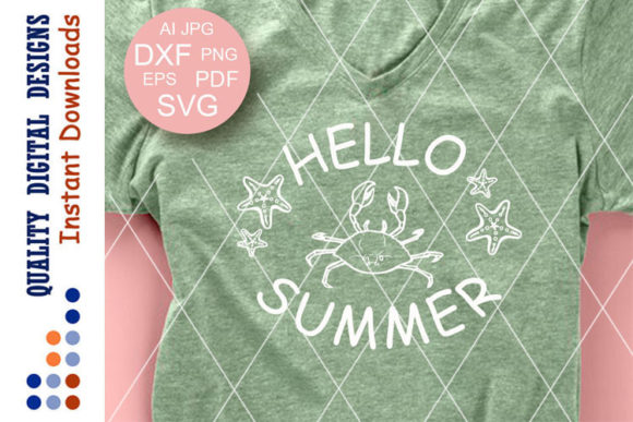 Download Hello Summer Svg Files Vacay Mode Сrab - Hello summer svg Collection