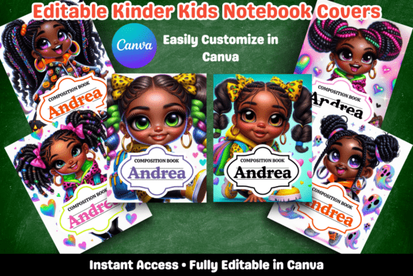 Download Black Girls Notebook Cover Bundle - Premium Resources