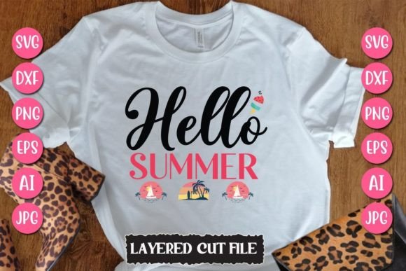 Download Hello Summer Svg Cut File - Hello summer svg Collection